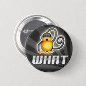 猿何 缶バッジ (正面&裏面)