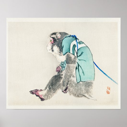 猿公野楳嶺（1844年～1895年） ポスター (正面)