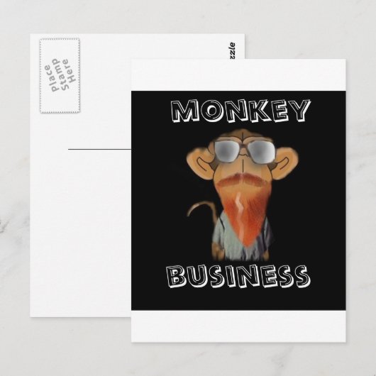 猿商売 ポストカード (正面/裏面)