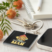 猿熱狂する男 キーホルダー (正面右)