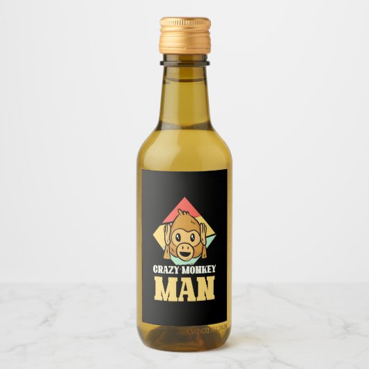 猿熱狂する男 ワインラベル (正面)