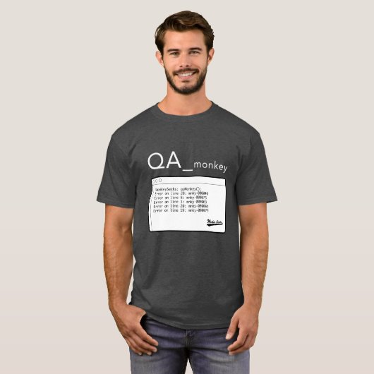 猿白のQA Tシャツ (正面フル)