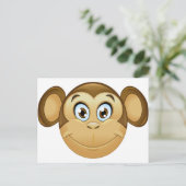 猿絵文字 ポストカード (スタンド正面)