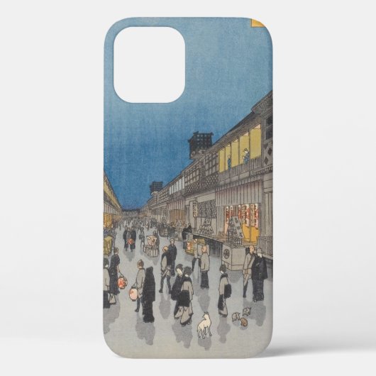 猿若町の夜ヴィンテージ浮世絵日本の Case-Mate iPhoneケース (裏面)