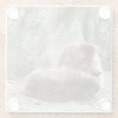 猿 ガラスコースター (裏面)