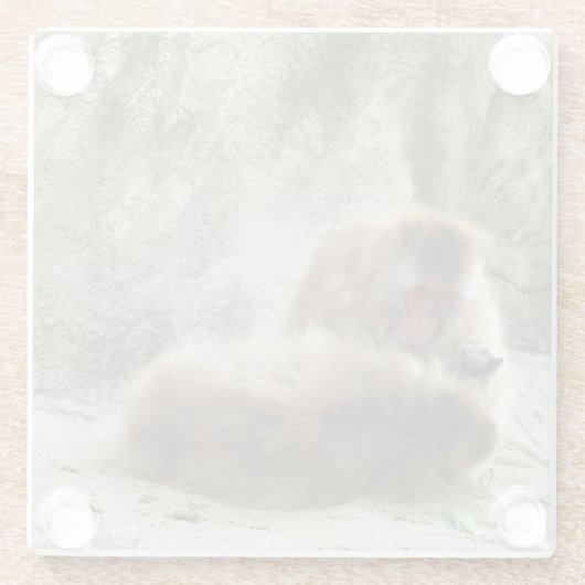 猿 ガラスコースター (裏面)