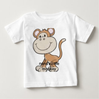 猿、ナナの小さい猿 ベビーTシャツ