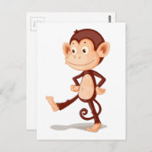 猿 ポストカード (正面/裏面)