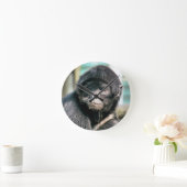 猿 ラウンド壁時計 (ホーム)