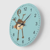 猿 ラージ壁時計 (傾斜)