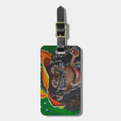 猿-紳士 ラゲッジタグ (正面縦)