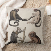 猿(色のlitho) クッション (ブランケット)