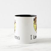 猿I愛ナナ ツートーンマグカップ (中央)