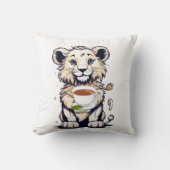 獅子🦁お茶 クッション (正面)