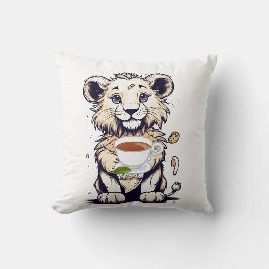 獅子🦁お茶 クッション (正面)