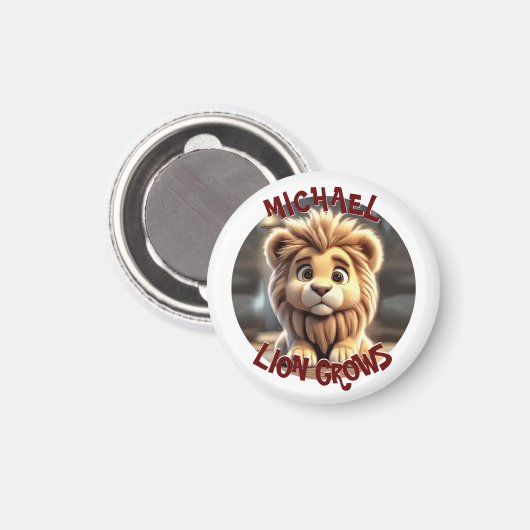 獅子が伸びる マグネット (正面/裏面)