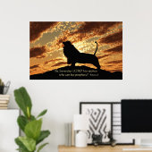 獅子が吠える ポスター (ホームオフィス)