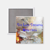 獅子が磁石を打ち勝つ マグネット (正面/裏面)