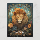 獅子と花 ポストカード (正面)