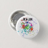 獅子になる 缶バッジ (正面&裏面)