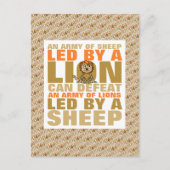 獅子に導かれる ポストカード (正面)