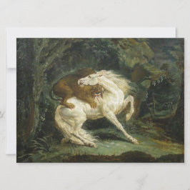 獅子に襲われる馬 カード