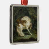 獅子に襲われる馬（テオドール・ゲリコー） メタルオーナメント (右)