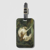 獅子に襲われる馬（テオドール・ゲリコー） ラゲッジタグ (正面縦)