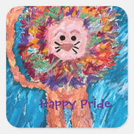 獅子のプライド スクエアシール