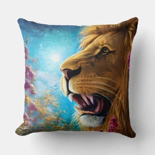 獅子の姿勢 クッション (正面)