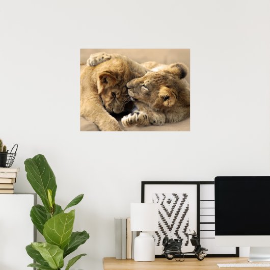 獅子の最高の友 ポスター (ホームオフィス)