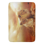 獅子の群れ バスマット (正面縦)