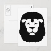 獅子の頭顔 ポストカード (正面/裏面)