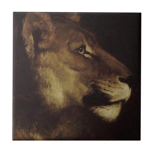 獅子の頭 タイル (正面)