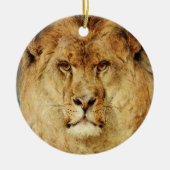 獅子の頭（ヘイウッド・ハーディによる） セラミックオーナメント (正面)