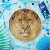 獅子の頭(ヘイウッド・ハーディによる) ペーパープレート (パーティー)