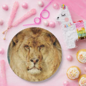 獅子の頭(ヘイウッド・ハーディによる) ペーパープレート (パーティー)