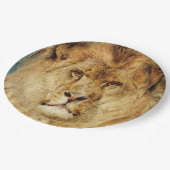 獅子の頭(ヘイウッド・ハーディによる) ペーパープレート (アングル)