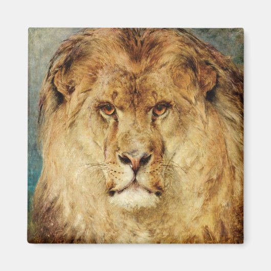 獅子の頭(ヘイウッド・ハーディによる) マグネット (正面)