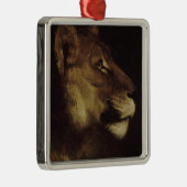 獅子の頭 メタルオーナメント (右)