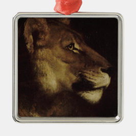 獅子の頭 メタルオーナメント