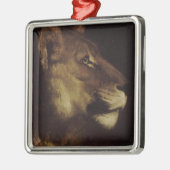 獅子の頭 メタルオーナメント (左)