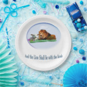 獅子は子製品と一緒に暮らす ペーパープレート (パーティー)