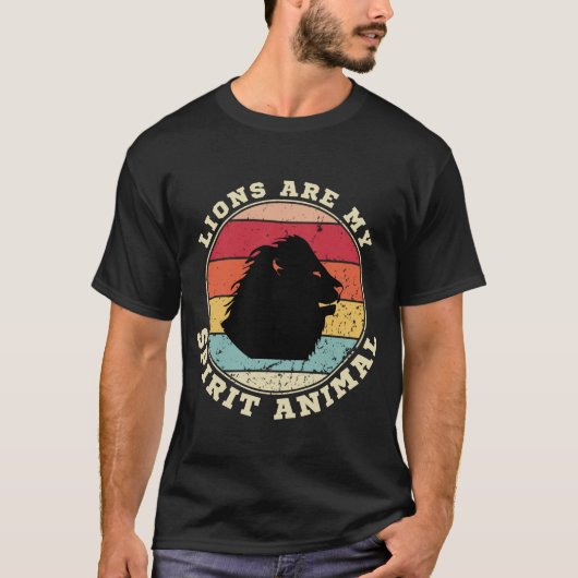 獅子は私の霊獣のTシャツだ Tシャツ (正面)