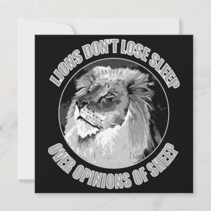 獅子は羊の意見で眠らない