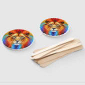 獅子カラフル ハンドファン (組立なし)