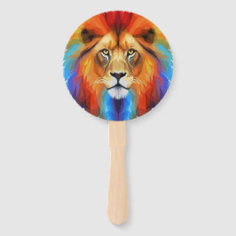 獅子カラフル ハンドファン