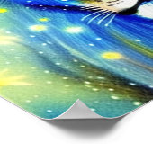 獅子カラフル ポスター (角)