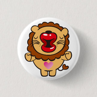 獅子キスをする 缶バッジ
