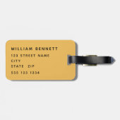 獅子パーソナライズされた頭 ラゲッジタグ (裏面横)